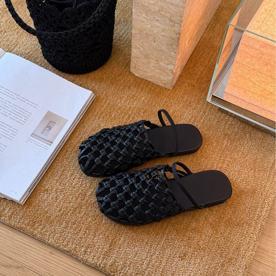 Damen geflochtene Sandalen EB