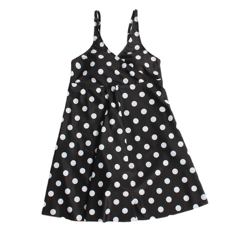 Damen Freizeitkleid mit elegantem Punkte-Design EB