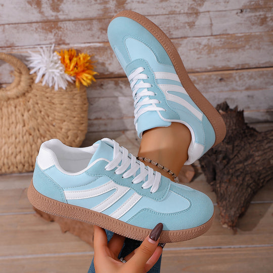 Damen Sportliche Freizeitsneaker mit atmungsaktiver Obermaterialstruktur und rutschfester Sohle EB