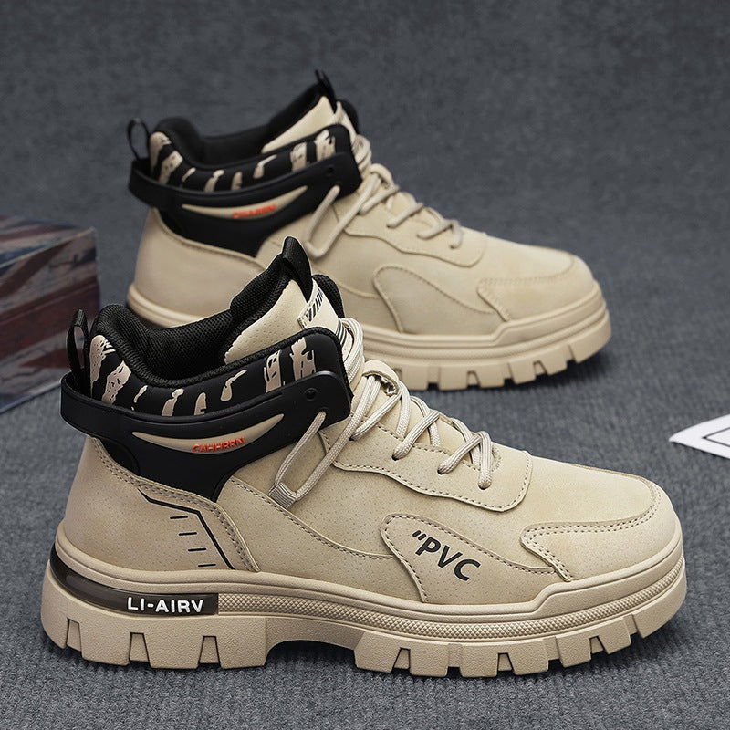 Damen robuste High-Top Sneakers mit verstärkter Sohle und atmungsaktivem Obermaterial EB