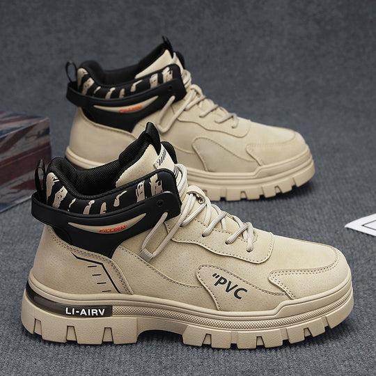 Damen robuste High-Top Sneakers mit verstärkter Sohle und atmungsaktivem Obermaterial EB