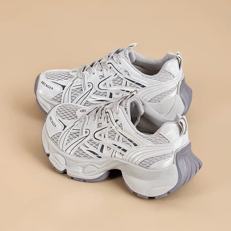 Damen Sportliche Laufschuhe mit atmungsaktiven Mesh-Einsätzen und ergonomischer Dämpfung EB