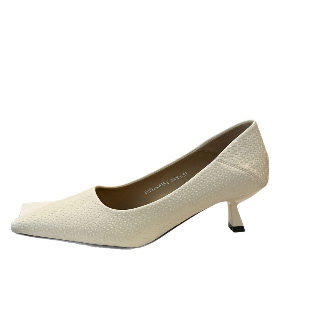 Damen Elegante spitze Ballerinas mit feinem Höhlenmuster EB