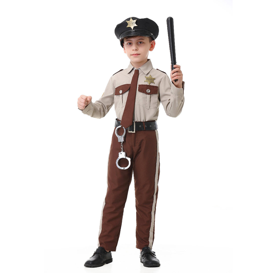 Jungen Polizei-Kostüm mit Accessoires EB