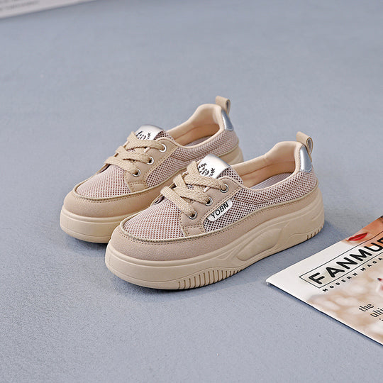 Damen Bequeme Sneakers mit luftigen Mesh-Einsätzen und auffälligem Design EB