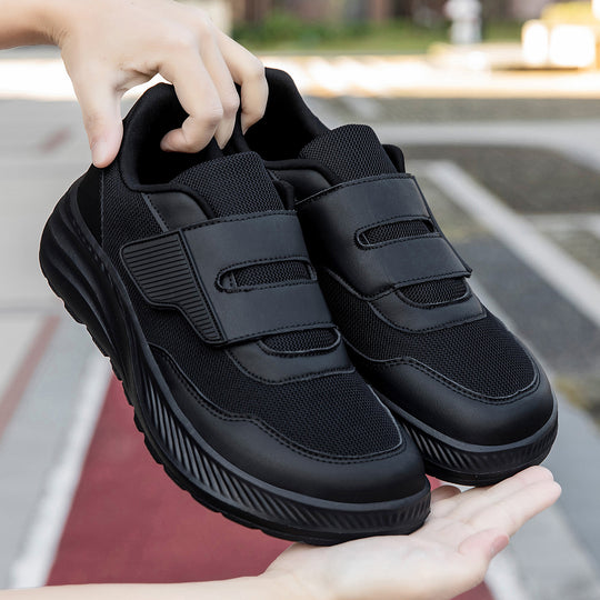 Damen komfortable Slip-On Sneakers mit elastischem Klettverschluss EB