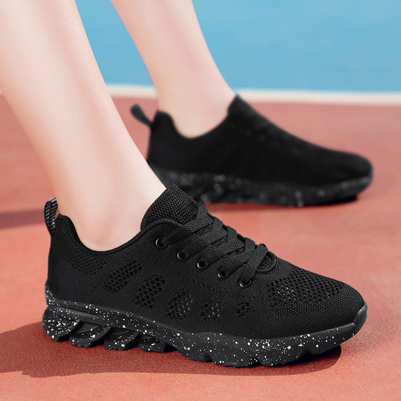 Damen Atmungsaktive Lauf-Sneaker mit dämpfender Sohle und rutschfester Außensohle EB