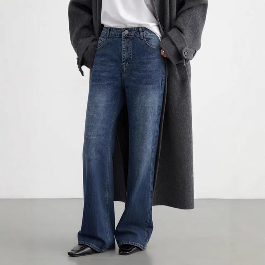 Herren lässige Bootcut Jeans mit modernen Waschungen EB