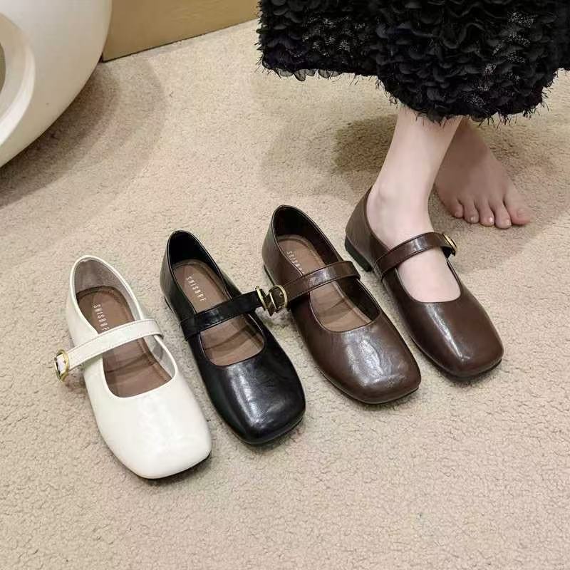 Damen Mary Jane Schuhe mit verstellbarem Riemen und eleganter Schnalle EB