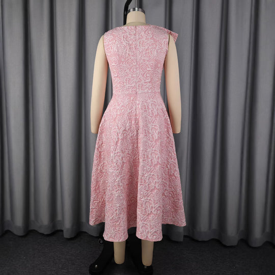 Damen Hochwertiges Abendkleid mit romantischen Blumenapplikationen EB