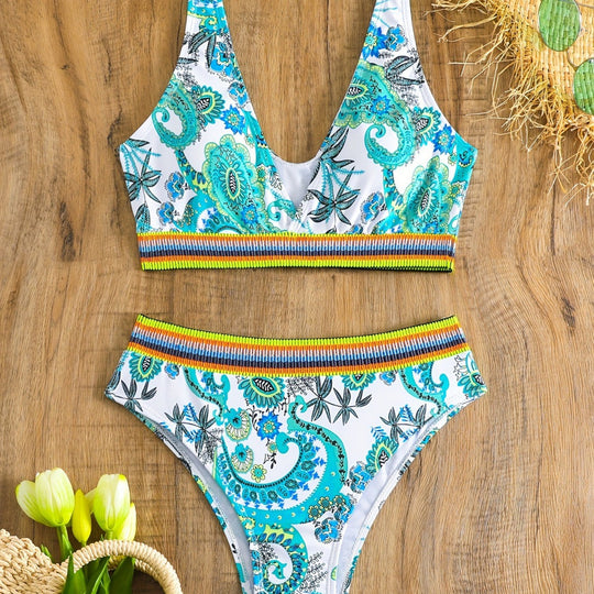 Damen Bikini-Set mit modischem Ethno-Design EB