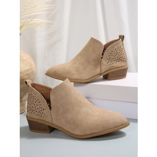 Damen Modische Stiefeletten mit luftigen Cut-Outs EB