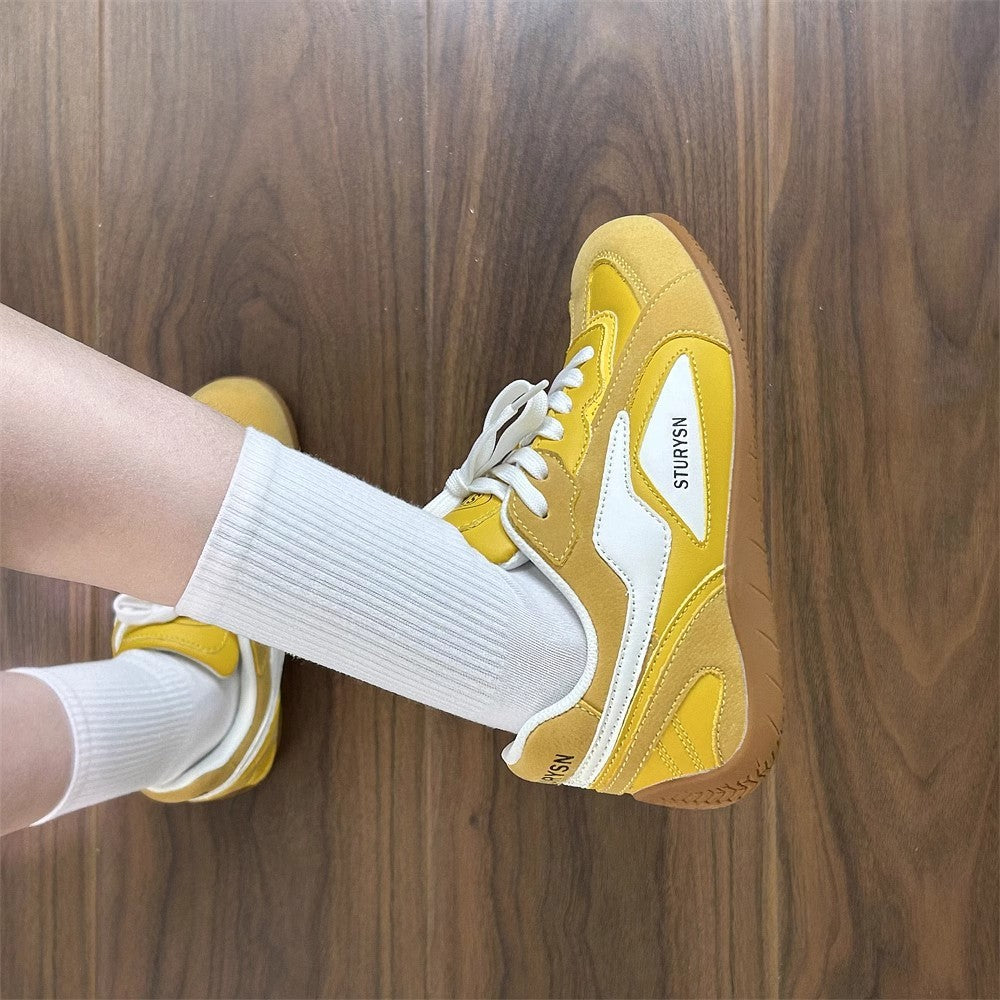Damen Sportliche Sneakers mit atmungsaktiver Sohle und modischer Akzentuierung EB