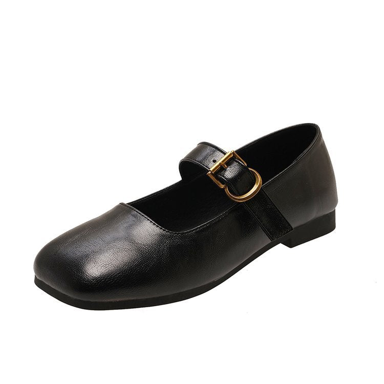 Damen elegante Mary Jane Ballerinas mit modischer Schnalle EB