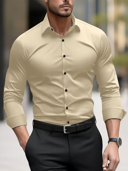 Herren Slim-Fit Langarmhemd mit modernem Schnitt und eleganten Akzenten EB