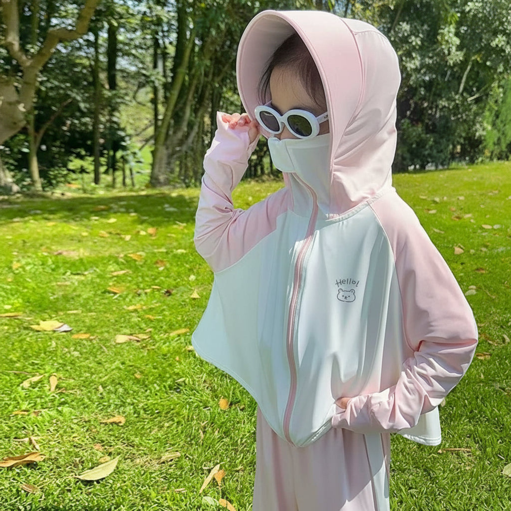Damen Leichte und atmungsaktive Kapuzenjacke mit niedlichem Tiermotiv EB