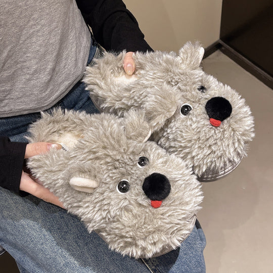 Damen Flauschige Hausschuhe mit süßem Tiermotiv EB