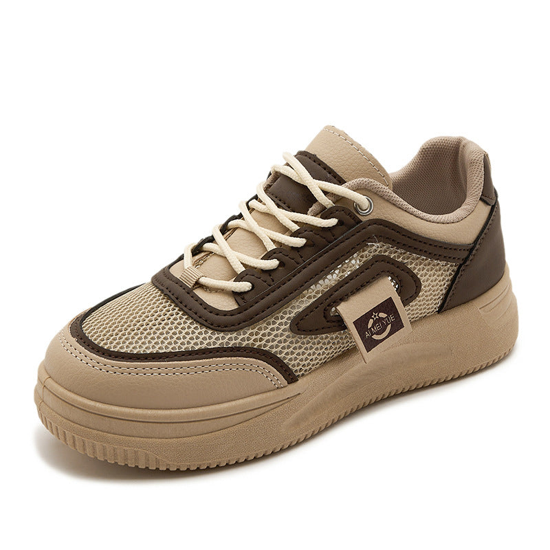 Damen Sportliche Sneakers mit atmungsaktiver Netzstruktur und robustem Sohlendesign EB