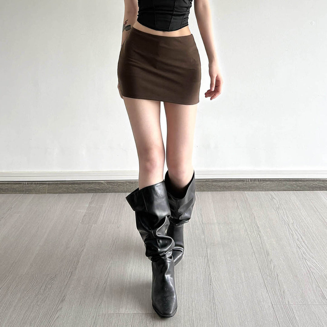 Damen Bequemer Minirock EB