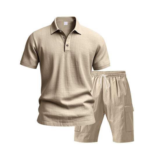 Herren Freizeit-Set mit atmungsaktivem Polo-Shirt und komfortablen Shorts EB