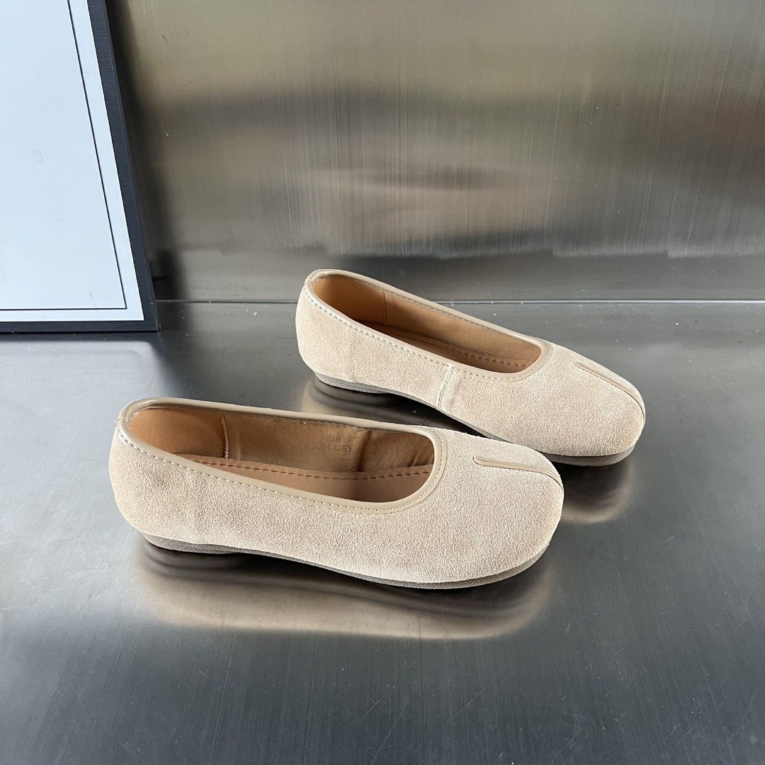Damen Mokassins aus hochwertigem Wildleder mit eleganter Naht EB