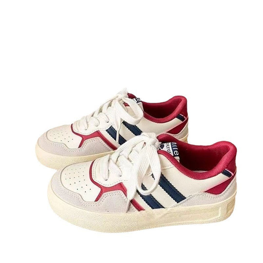 Damen Sportliche Sneaker mit Glanzdetails und stabiler Sohle EB