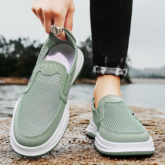 Damen Atmungsaktive Slip-On Sneakers im modernen Design mit rutschfester Sohle EB