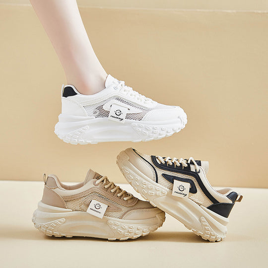 Damen Sportliche Sneakers mit atmungsaktivem Mesh-Obermaterial und innovativer Dämpfungstechnologie EB