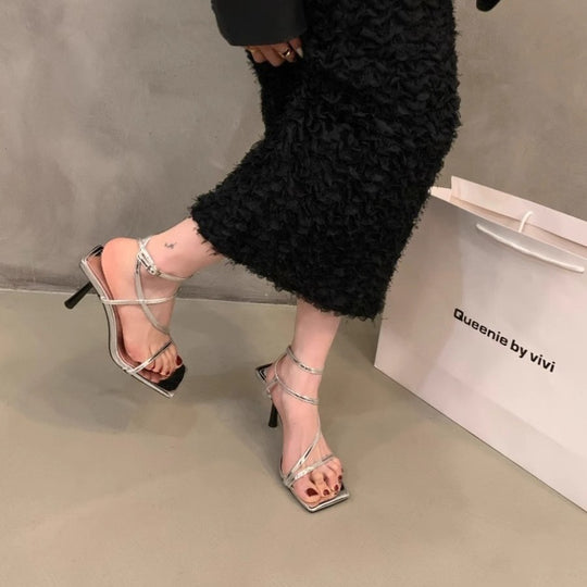 Damen elegante Slingback-Pumps mit verstellbaren Riemen EB