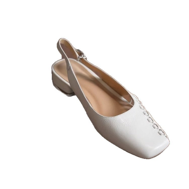 Damen Slingback-Pumps mit modischem Riemendetail und bequemer Fußbettgestaltung EB