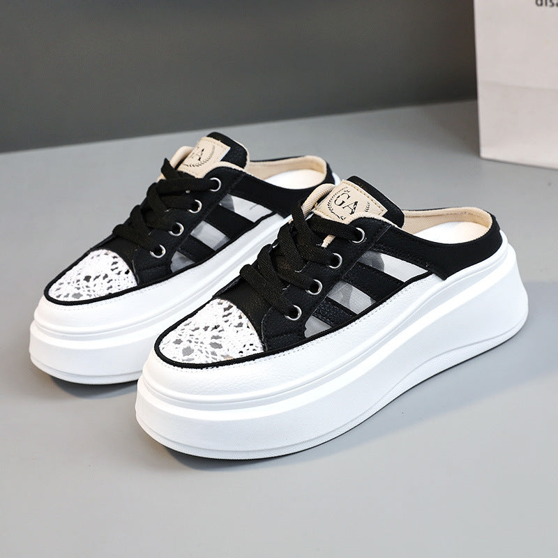 Damen Plateausneaker mit luftiger Frontpartie und robustem Sohlenprofil EB