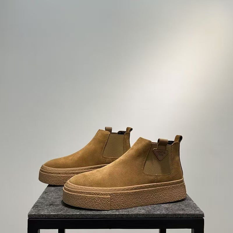 Damen Chunky Chelsea Boots mit flexiblem Sohlenprofil EB