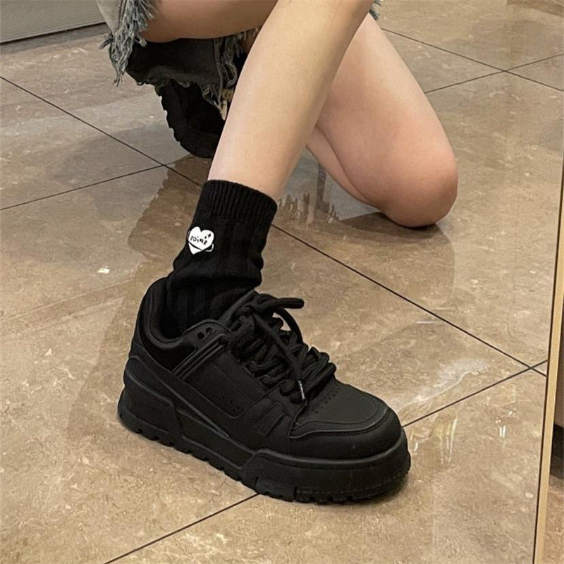 Damen Chunky Sneakers mit rutschfester Sohle und atmungsaktivem Obermaterial EB