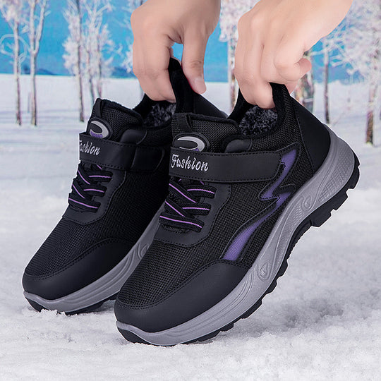 Damen Thermo Sneaker mit rutschfester Sohle und wärmendem Innenfutter EB