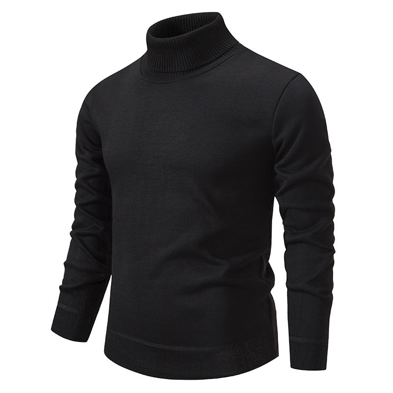 Herren Rollkragenpullover aus weichem Strick mit strukturiertem Design EB