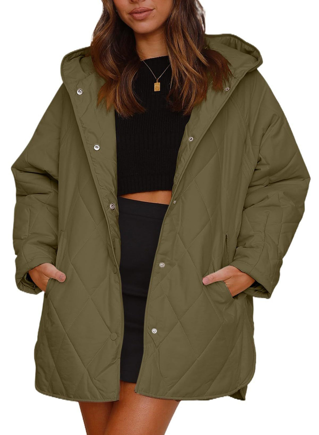 EB | Gepolsterte Jacke mit Klassischem Druck