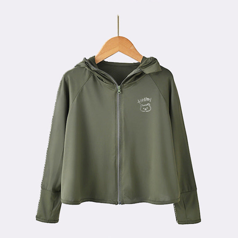 Mädchen Atmungsaktive UV-Schutzjacke EB