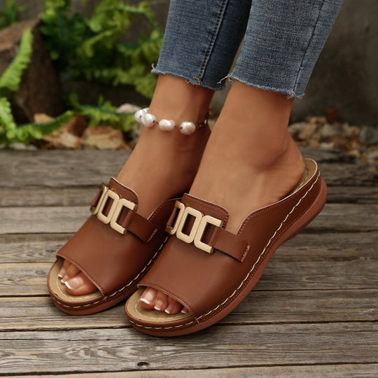 Damen Komfortable Slide Sandalen EB