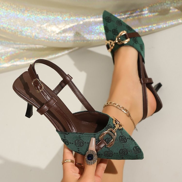 Damen elegante Slingback-Ballerinas mit modischen Verzierungen EB