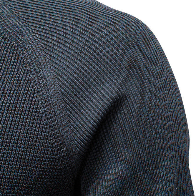 Herren Strickpullover mit innovativem Strukturmuster und Rundhalsausschnitt EB
