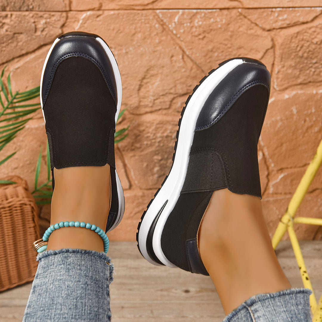 Damen Slip-On Sneakers mit vielseitigem Komfort und atmungsaktiver Struktur EB