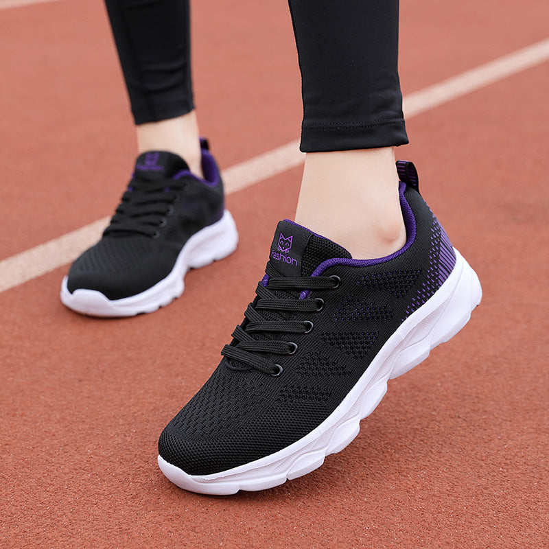 Damen Sportliche und atmungsaktive Sneakers mit flexiblem Obermaterial EB