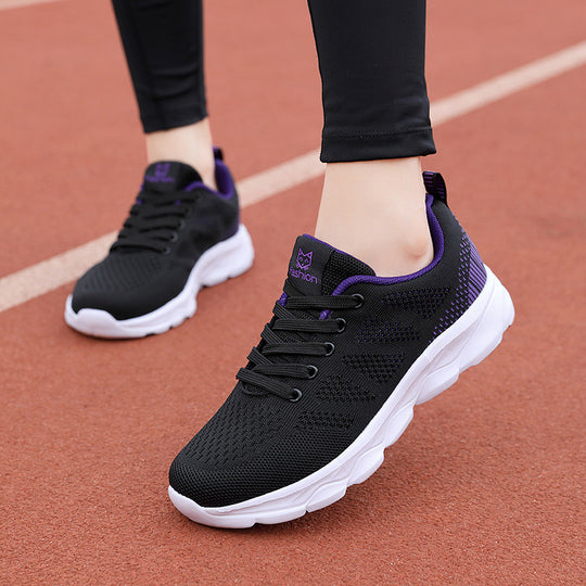 Damen Sportliche und atmungsaktive Sneakers mit flexiblem Obermaterial EB