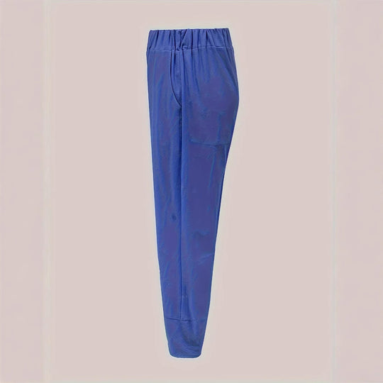 Damen weite Sommerhose mit eleganten Schnittdetails und elastischem Bund EB