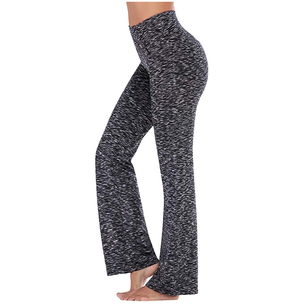 Damen Yoga-Hose mit hohem Bund und flared Schnitt EB