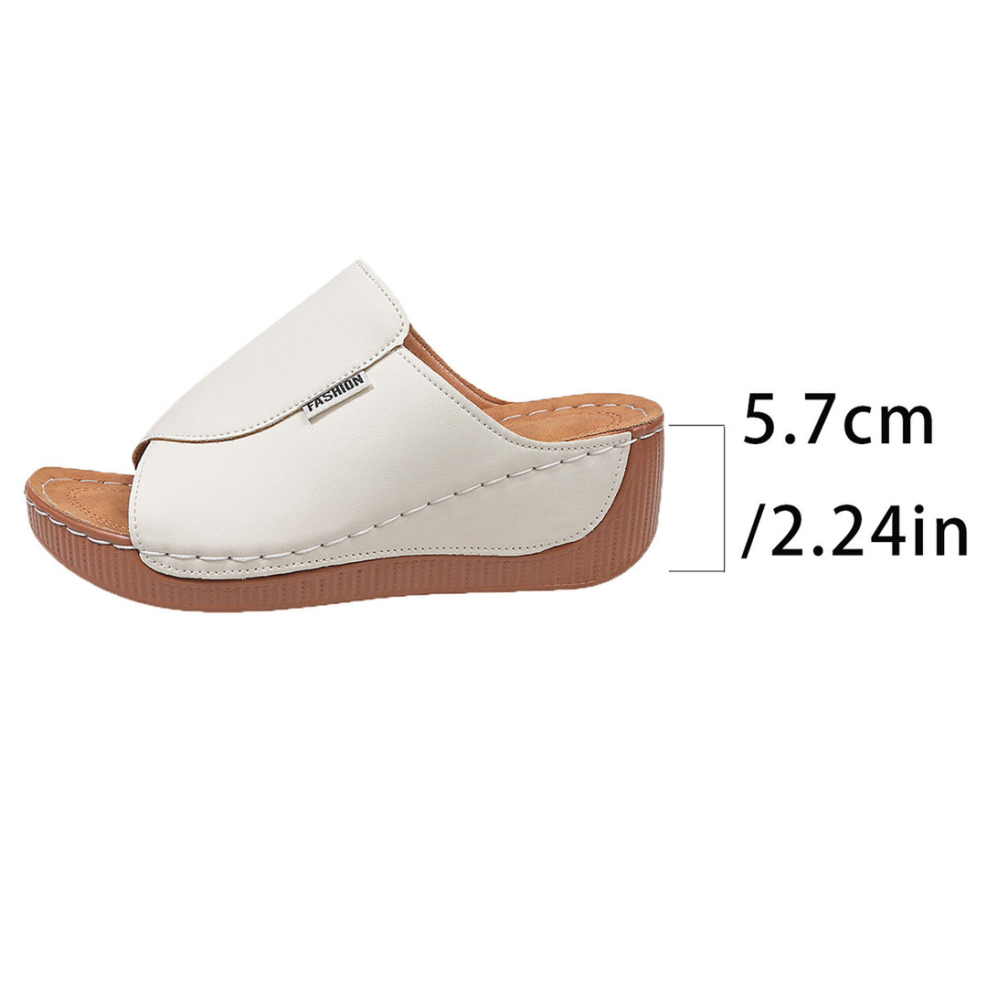 Damen  Slip-On Keil-Mules mit ergonomischem Memory-Fußbett und leicht profilierter Laufsohle EB