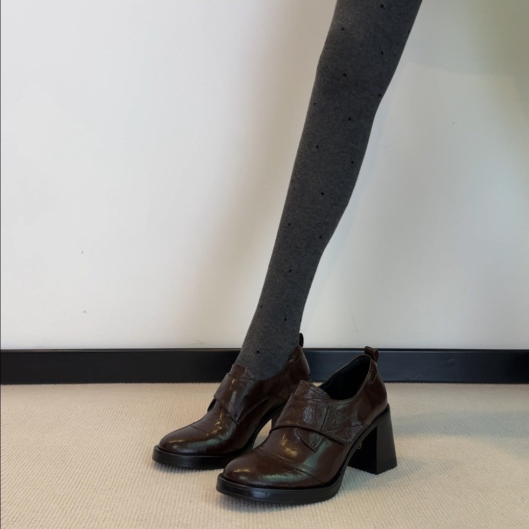 Damen elegante Stiefeletten mit modischem Riemendesign und bequemem Blockabsatz EB