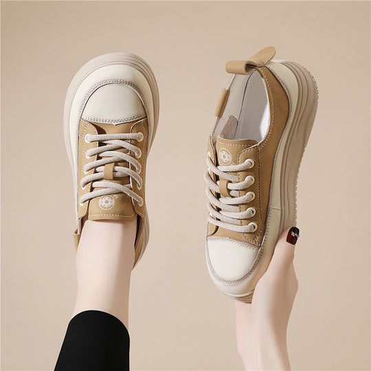 Damen Modische Plateau-Sneaker mit minimalistischer Form EB