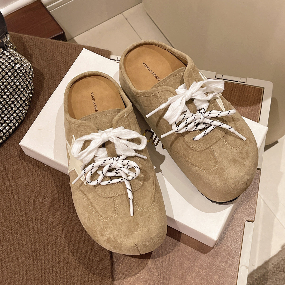 Damen bequeme Clogs mit modischem Sternemblem und rutschfester Sohle EB