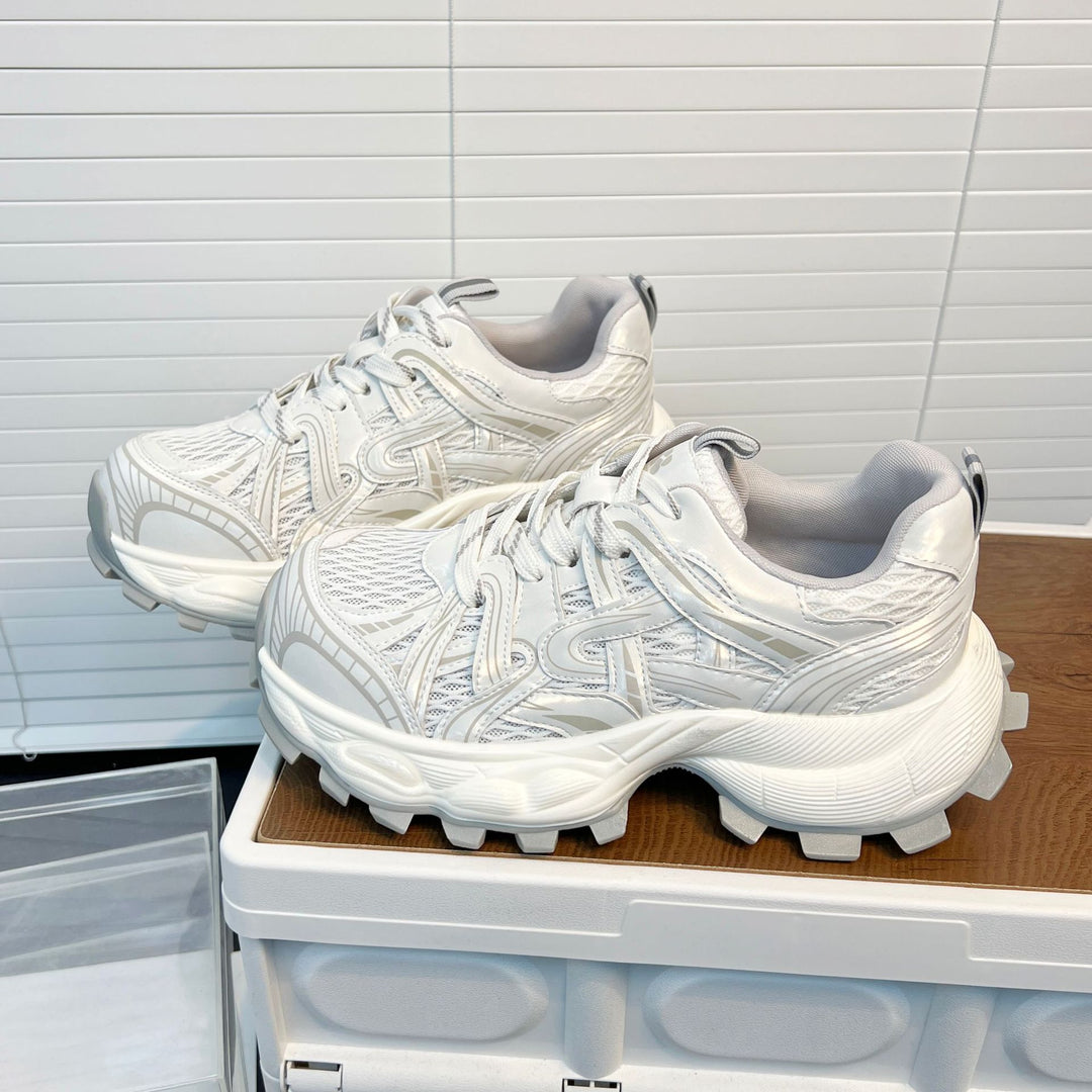 Damen Sportliche Lauf-Sneaker mit atmungsaktivem Mesh-Obermaterial und stabiler Profilsohle EB
